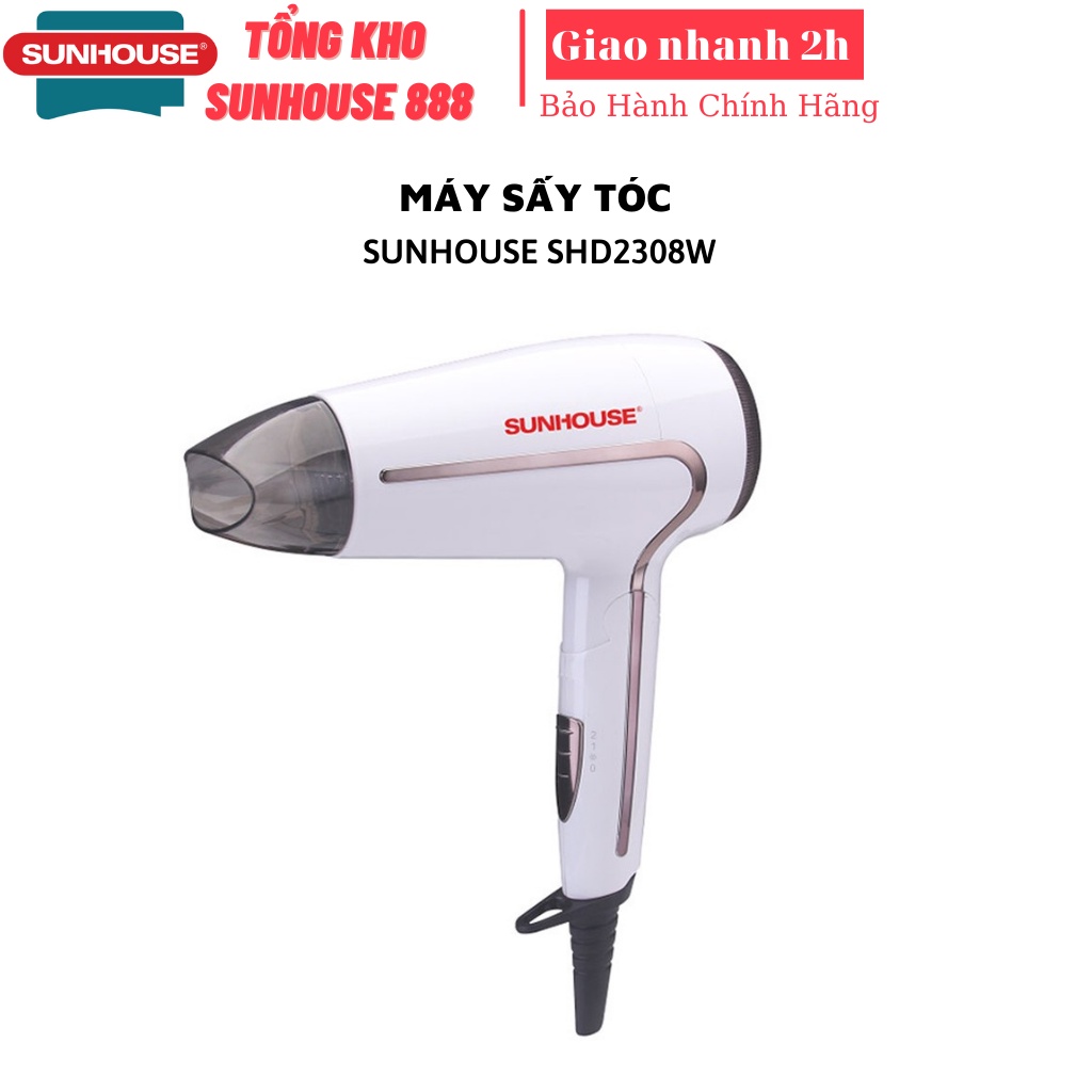 Máy sấy tóc SUNHOUSE SHD2308W 2 tốc độ - 3 mức nhiệt linh hoạt