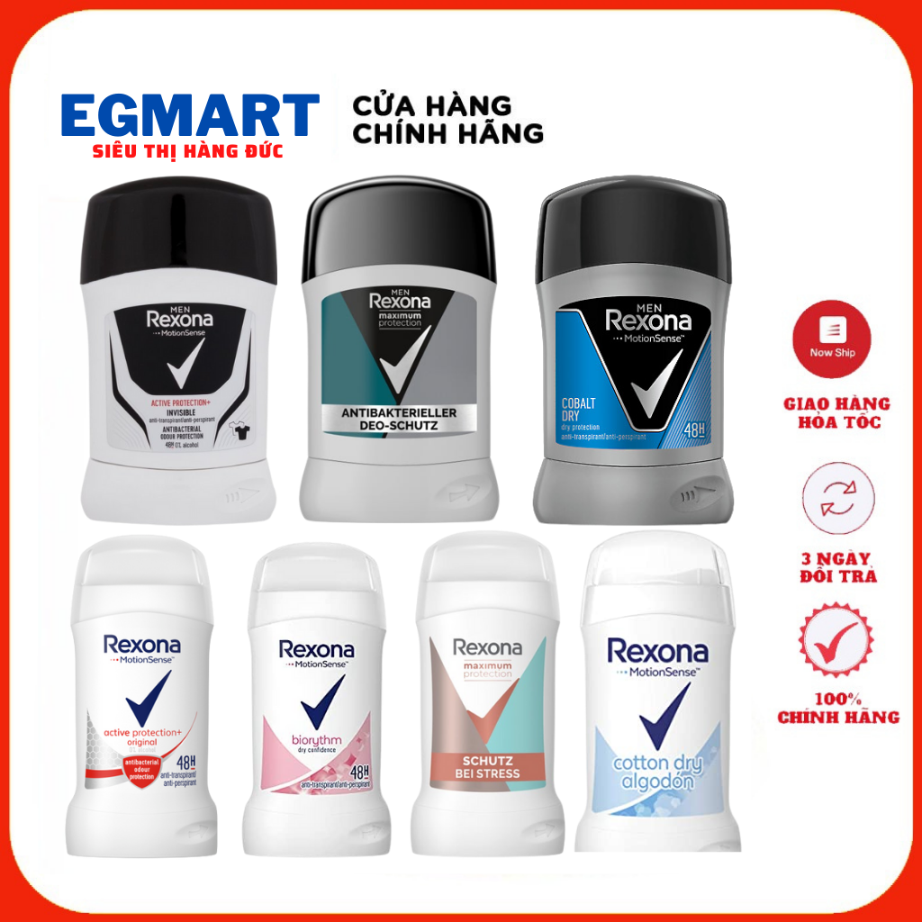 Sáp khử mùi cơ thể rexona motion sense, 50ml-nội địa đức