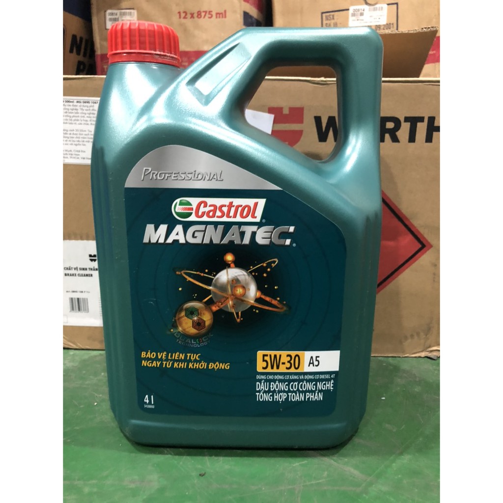 Dầu nhớt castrol magnatec 5w30 4l chính hãng 100% chuyên cho dòng xe oto con