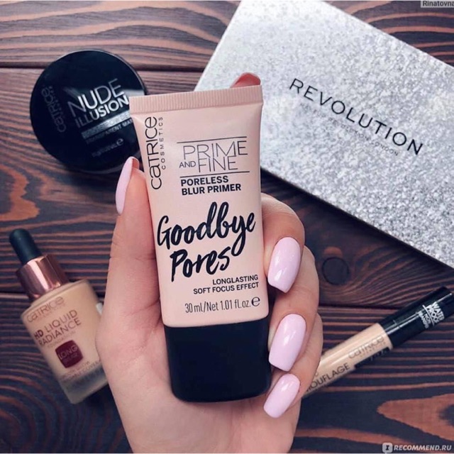 Kem lót hồng Catrice prime and fine poreless blur primer 30ML