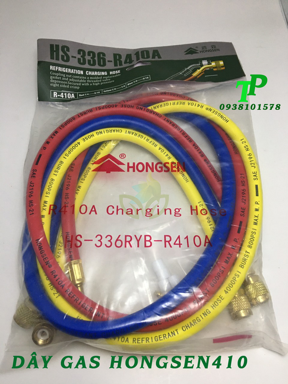 Bộ 3 sợi dây sạc gas hongsen r410 , dây nạp gas