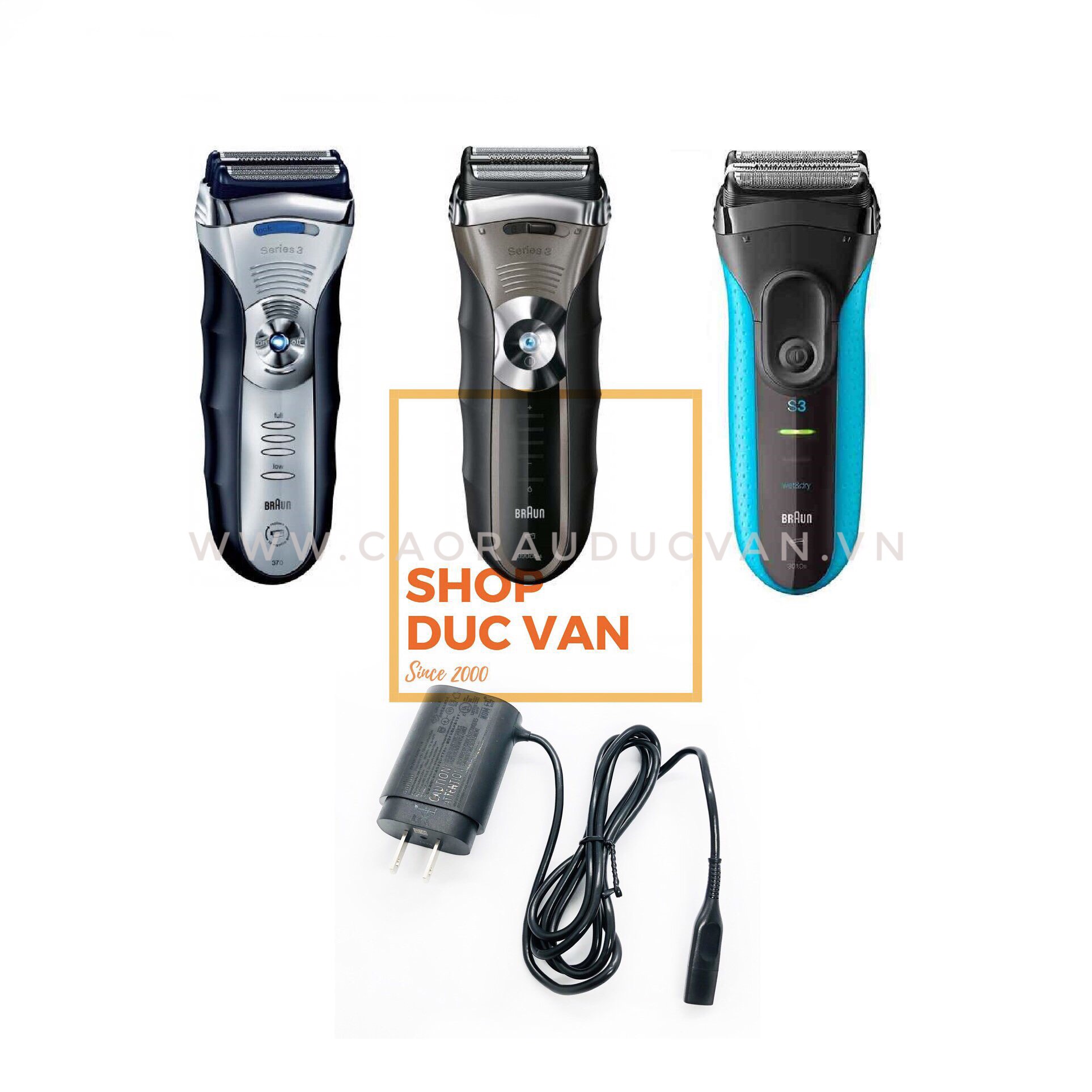 Sạc máy cạo râu Braun Series 3 / Cooltec / Contour Series / SmartControl Pro/ TriControl chính hãng [ Shop Đức Vân ]