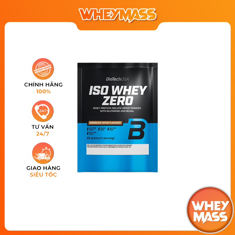 Gói Dùng Thử Sữa Dinh Dưỡng Tắng Cơ Sample Biotech Iso Whey Zero