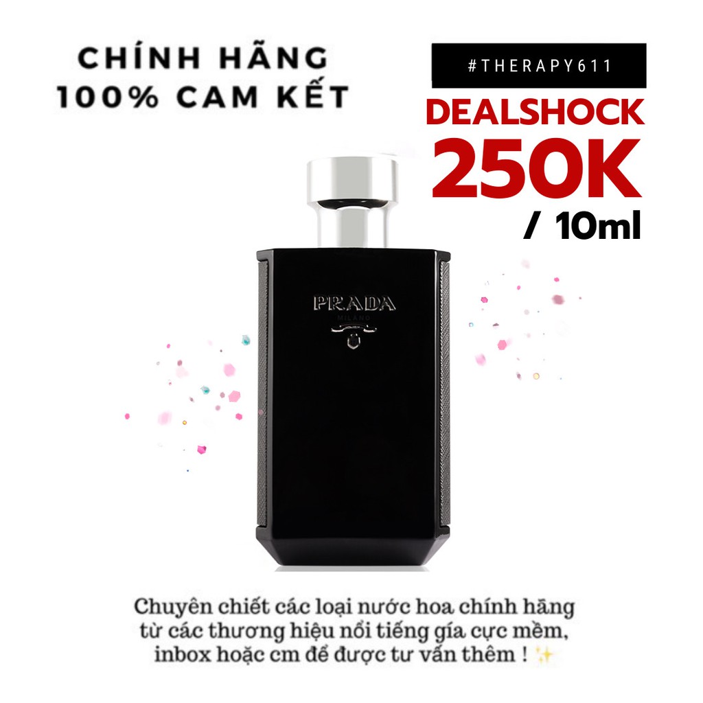 Nước hoa dùng thử Nước Hoa Nam Prada L’Homme 10ml/20ml Spray / Chuẩn authentic