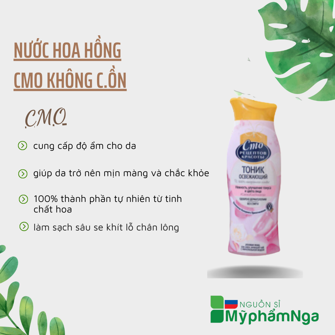 Nước hoa hồng CMO không c.ồn