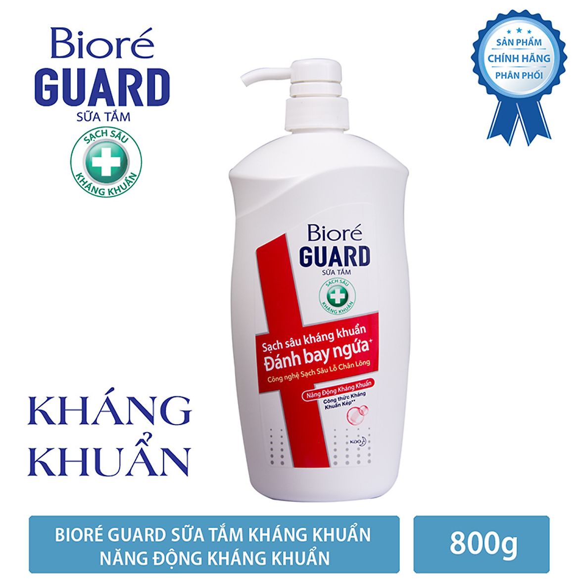 Sữa tắm sạch sâu kháng khuẩn năng động kháng khuẩn biore guard 800g