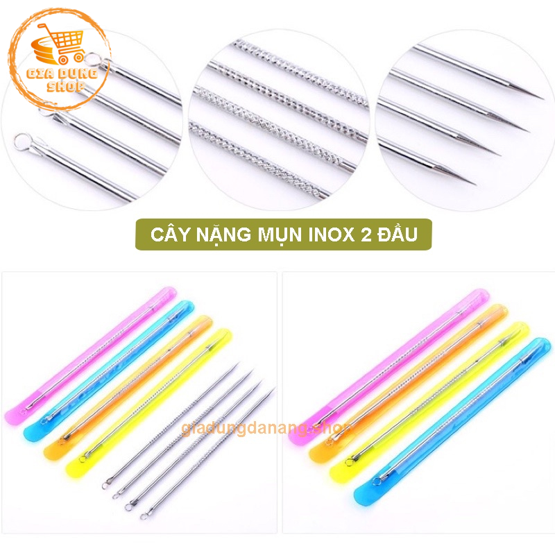 Cây nặng mụn 2 đầu 1 đầu chích và 1 đầu nặng dài 12cm