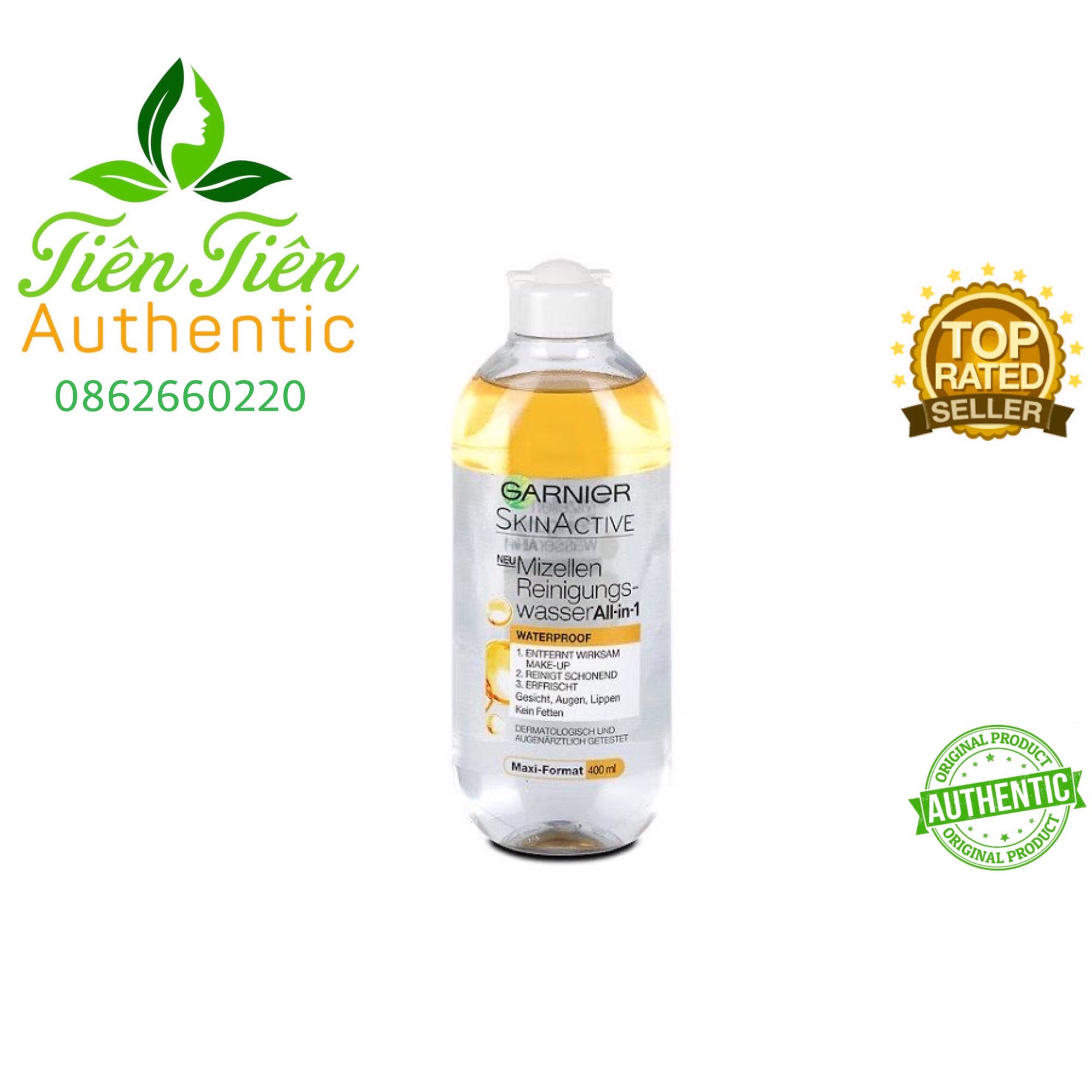 NƯỚC TẨY TRANG GARNIER DẦU VÀNG 400ML