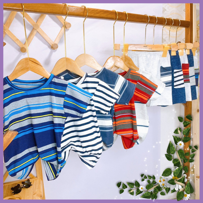 [Nhập RS0822 giảm 30k cho đơn 99k]Đồ Bộ Bé Trai Bé Gái Size 15kg-26kg Thun Cotton Co Giãn 4 Chiều Mềm Mát-1607