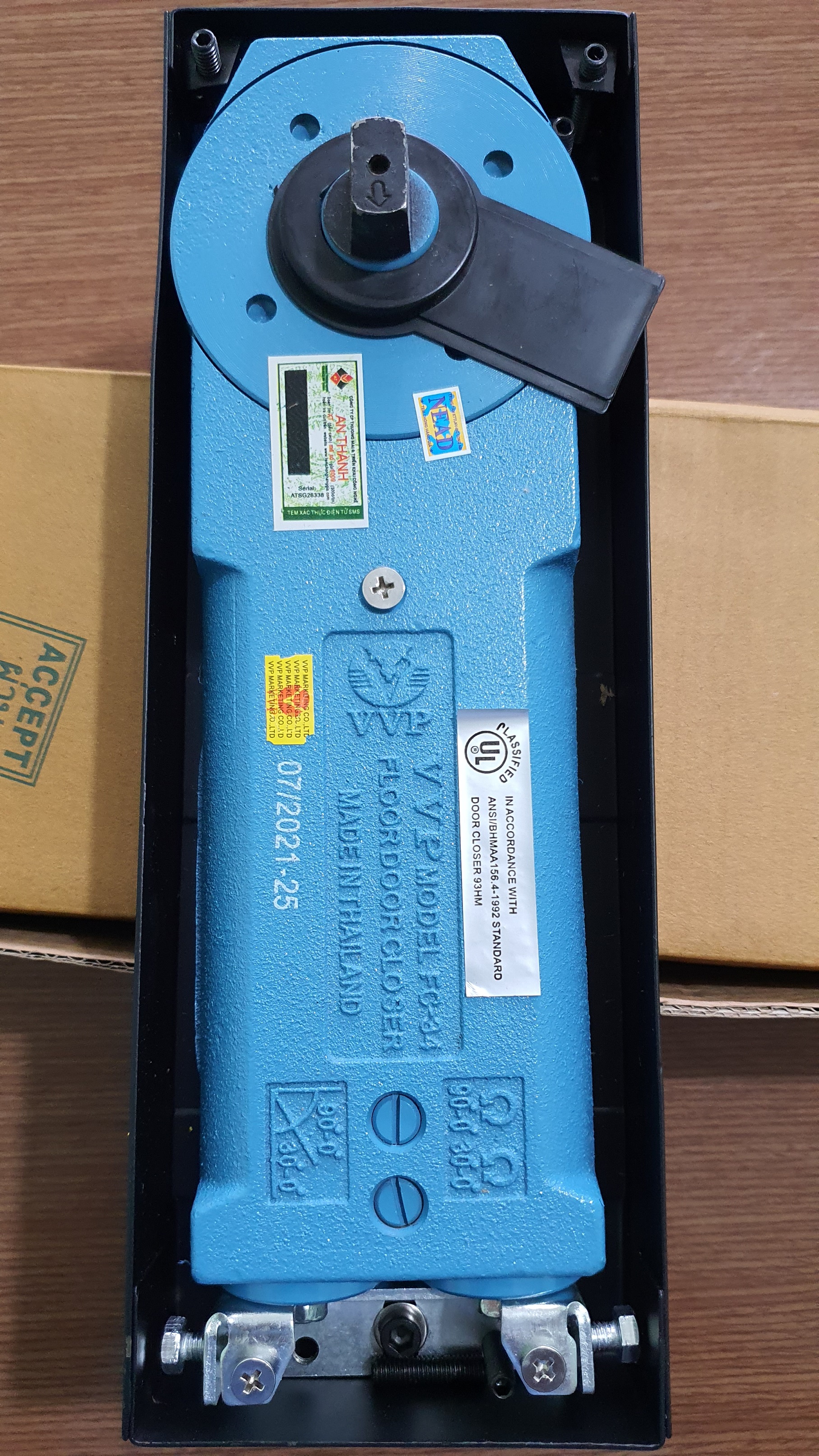 Bản lề sàn vvp fc34-25 150kg bh 24 tháng