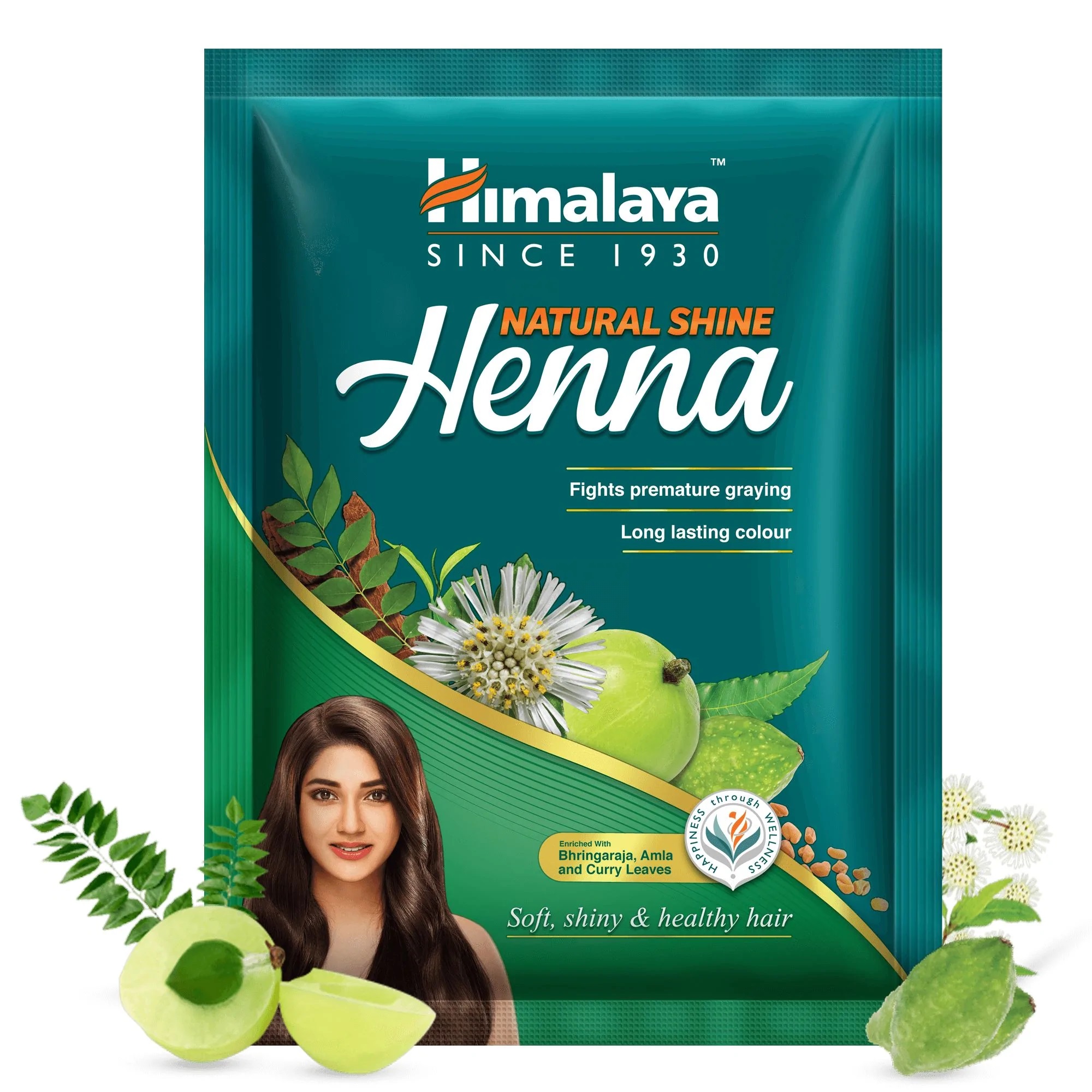 Nhuộm và dưỡng tóc thảo dược Himalaya Natural Shine Henna