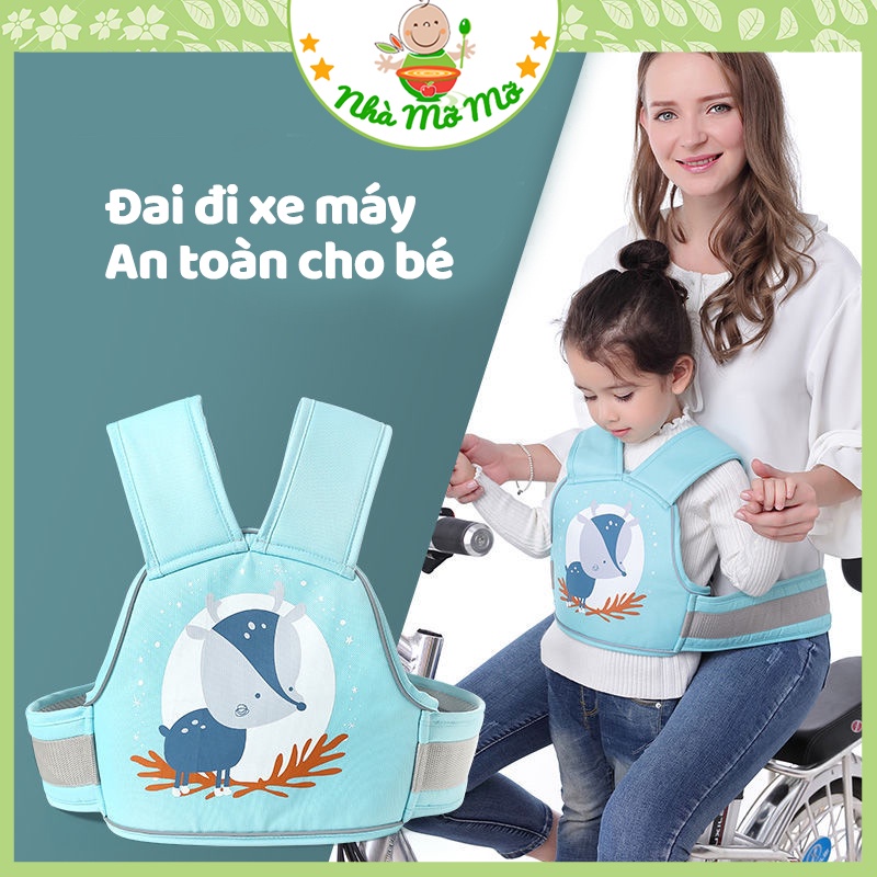 Đai đi xe máy limengshi an toàn cho bé - nhà mỡ