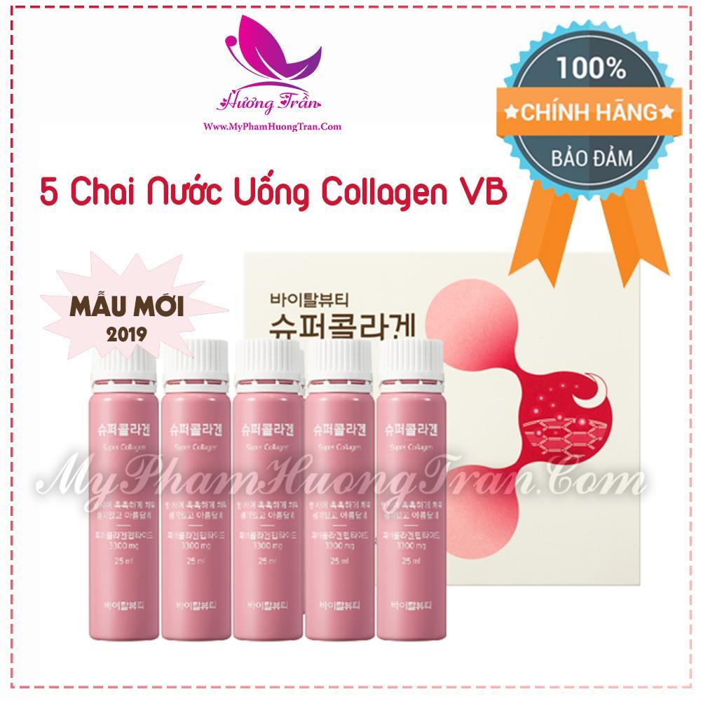 5 Chai Nước Uống Collagen VB Super Collagen - Hàng Chính Hãng