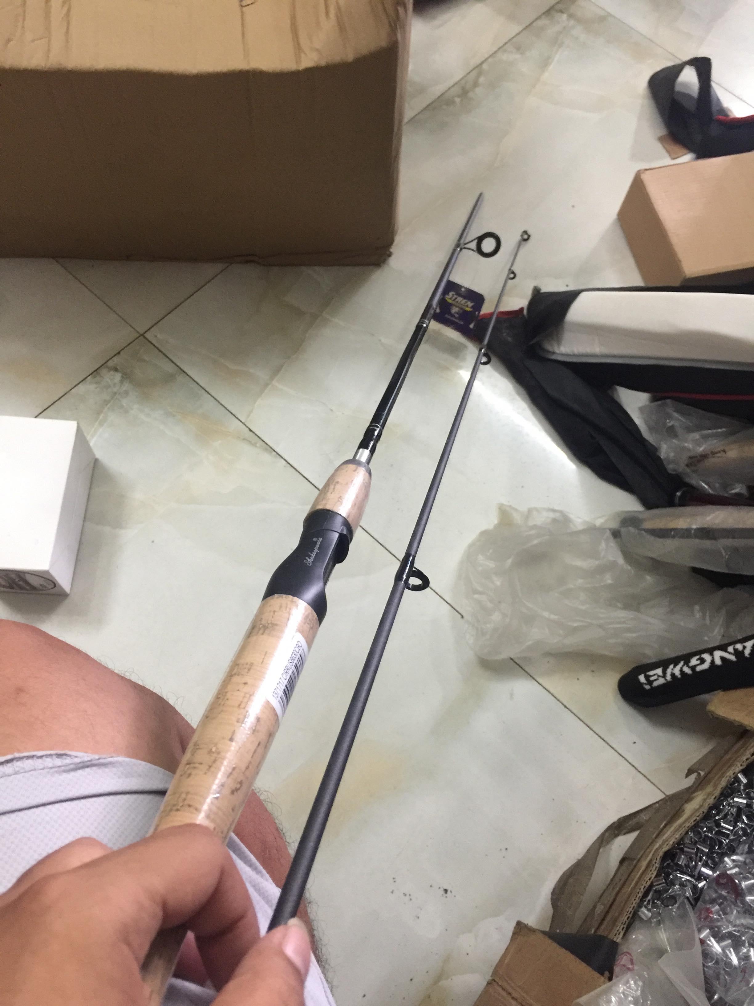 Cần Câu Lure rỗng Cán gỗ 1m95 siêu bạo lực - cần câu tuân béo