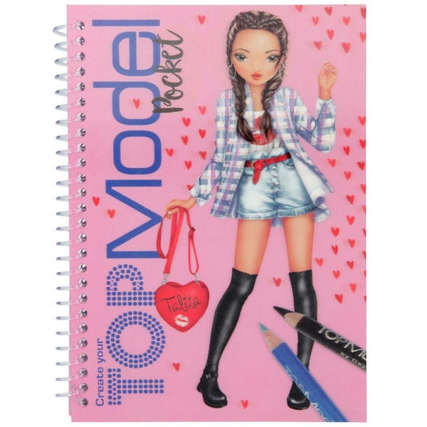 Sách Tô Màu Topmodel Bỏ Túi - Mẫu 1 - Talita