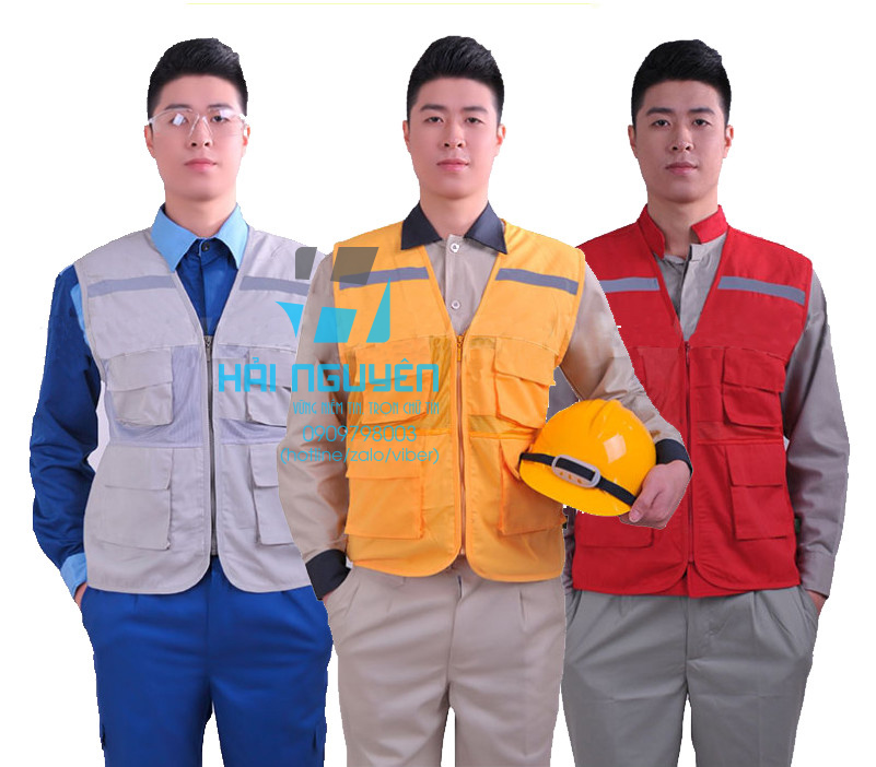 Áo ghile kỹ sư phản quang - áo bảo hộ lao động kỹ sư