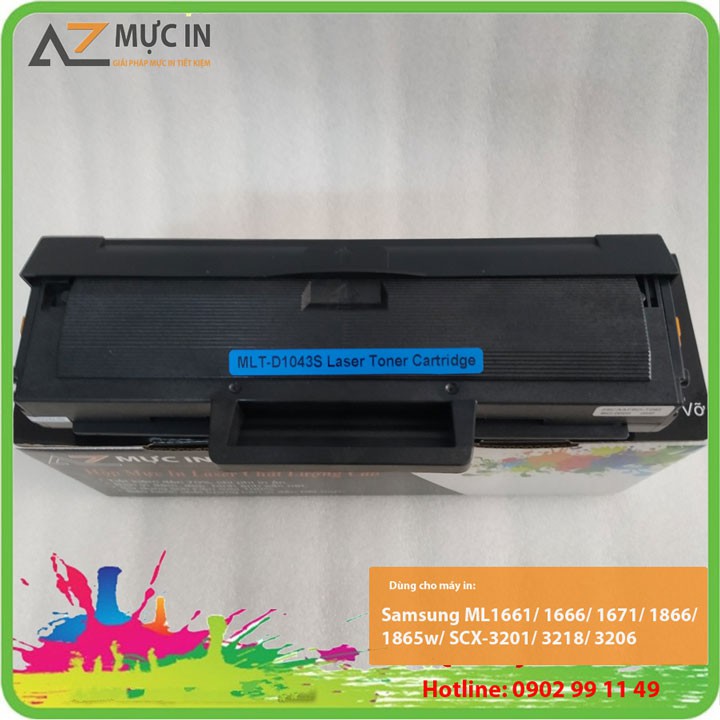 Hộp mực samsung d1043s dùng cho máy in samsung ml-1666/ 1866 / 1671/ 1670/ 1861 scx-3201 hàng nhập khẩu