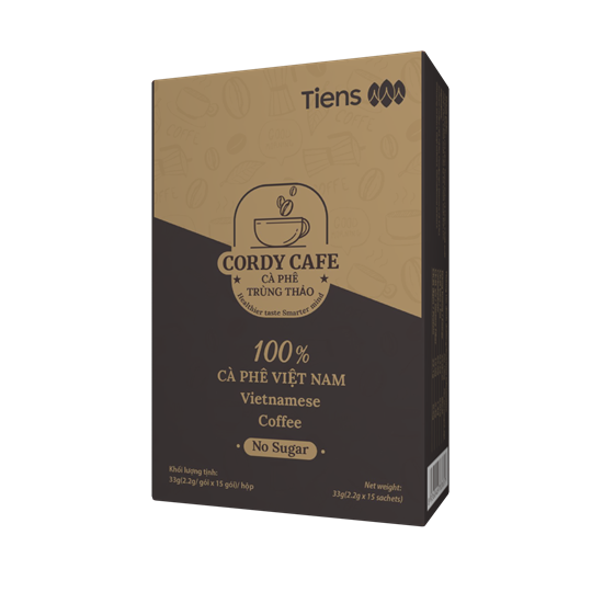 Cà phê trùng thảo (Cordy Cafe No Sugar) - Hàng chính hãng, có xuất hoá đơn