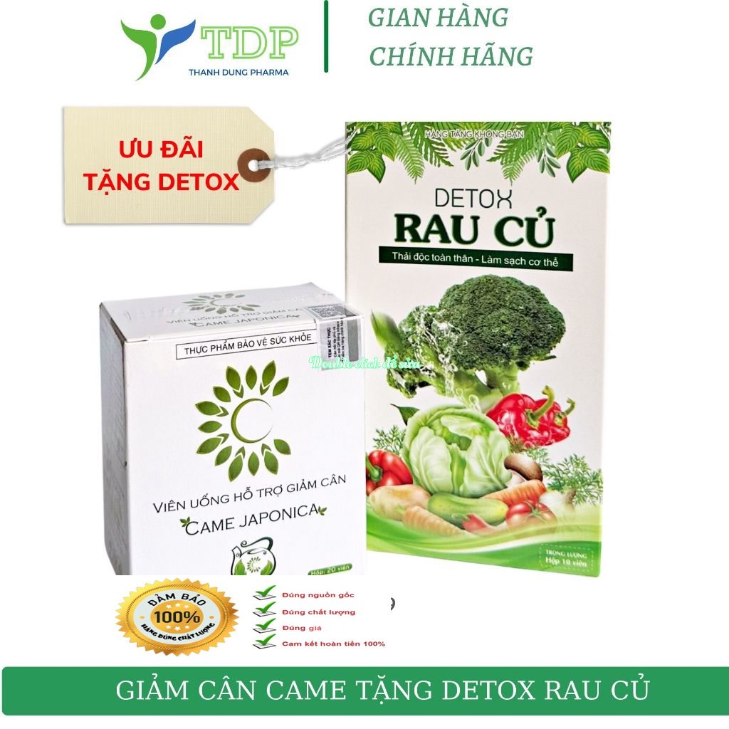 2 hộp Viên uống Giảm Cân Tinh Hoa Trà CAME JAPONICA