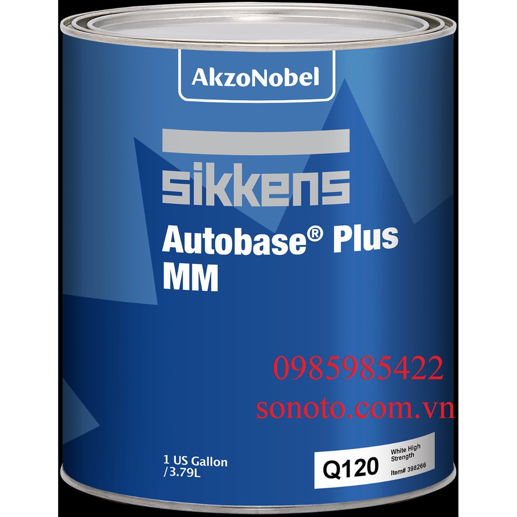 Q120 sơn gốc màu trắng mạnh hãng sikkens - akzo nobel lon 3.75l sơn ô tô xe máy sonquangphu422