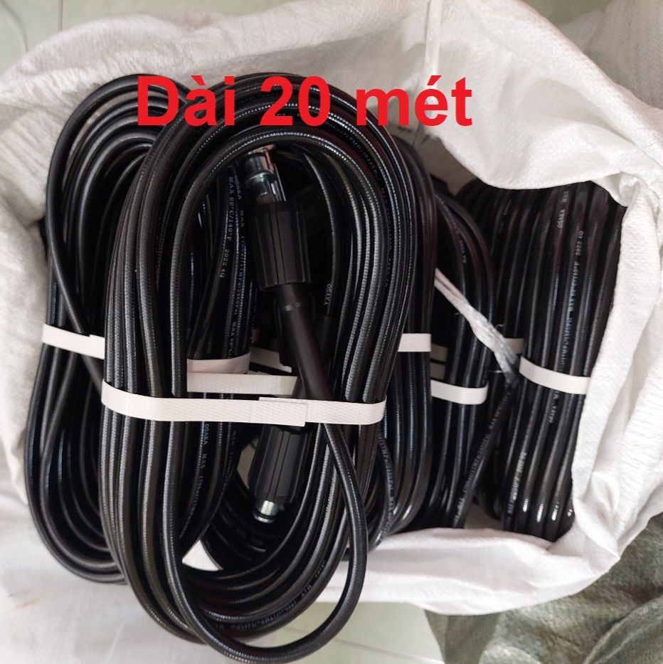 Dây rửa xe áp lực cao dây cao áp máy rửa xe, dây phun áp lực cao cho máy rửa xe cao áp - linh kiện, phụ kiện máy xịt rửa cao áp