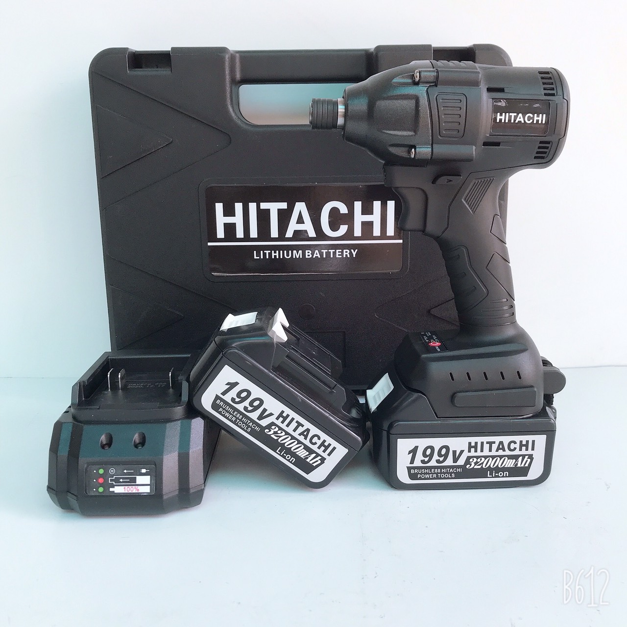 Máy bắn vít pin Hitachi 199V Kèm 2 pin Động cơ Không Chổi Than
