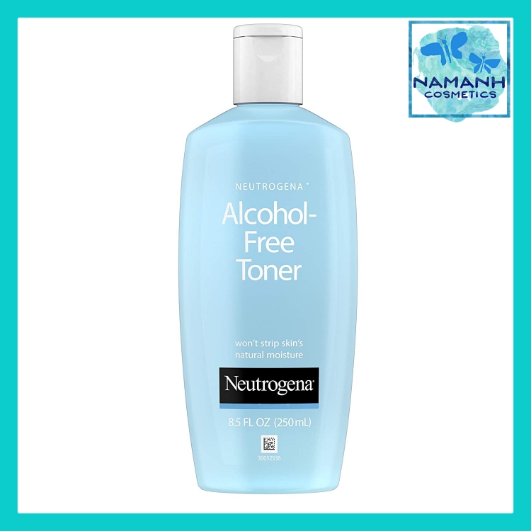 Nước hoa hồng làm sạch và phục hồi da, không gây mụn, hấp thụ nhanh Neutrogena Oil- and Alcohol-Free Facial Toner, Hypoallergenic Skin Purifying Face Toner, 250mL-8,5 fl. Oz