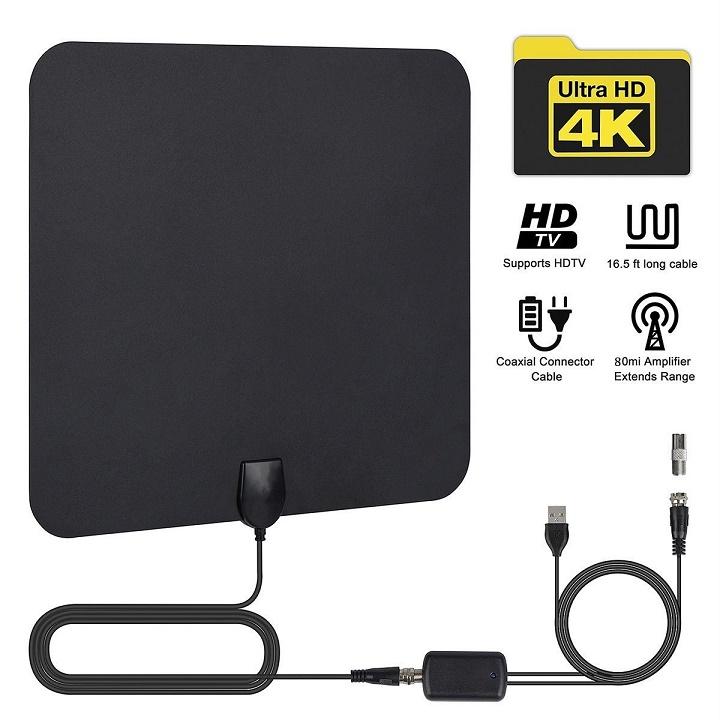Ăng Ten TV Kỹ Thuật Số Trong Nhà DVB-T2, Có khuếch đại