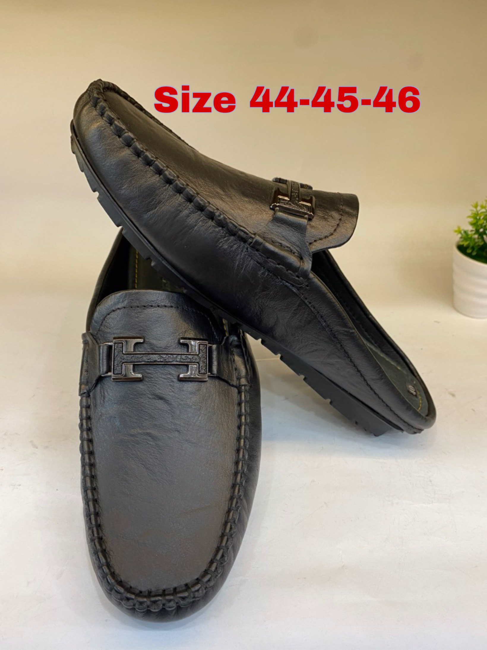 Giày sục Nam Da Bò cao cấp S17 sục nam trẻ trung năng động Màu Đen,Giày hở gót Giày SAGO’S