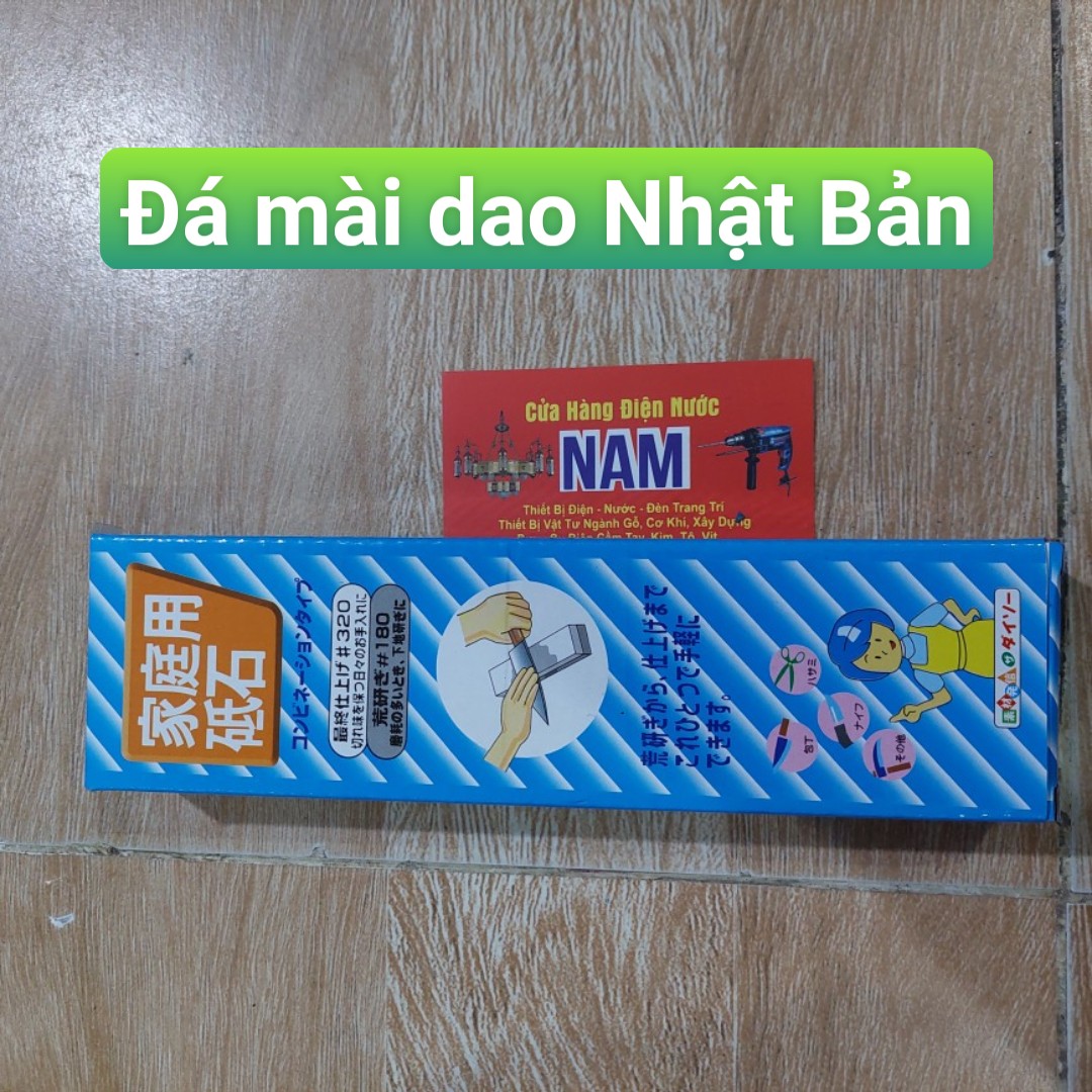 Đá mài dao chuyên nghiệp phong cách Nhật Bản kích thước 180*60*30mm siêu bền, Đá mài dao kéo 2 mặt độ nhám bằng đá corundum siêu cứng