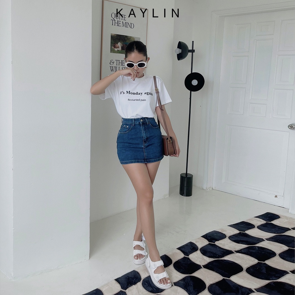 Chân váy jean chữ a n1756 - kaylin