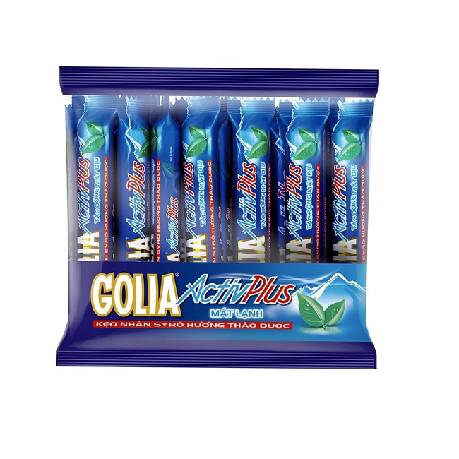 Kẹo ngậm Golia Active Plus nhân Siro thảo dược