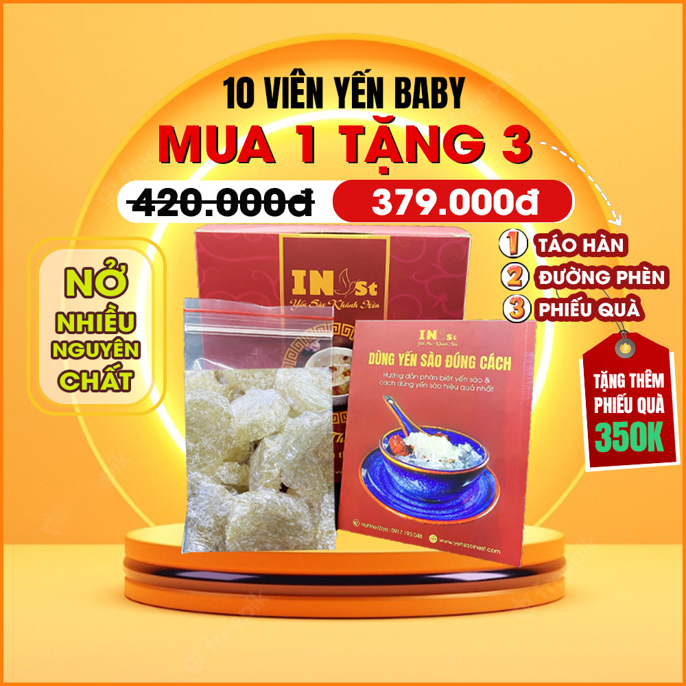 Yến baby tinh chế nguyên chất khánh hòa - yến vụn baby không tẩy trắng - yến sào inest