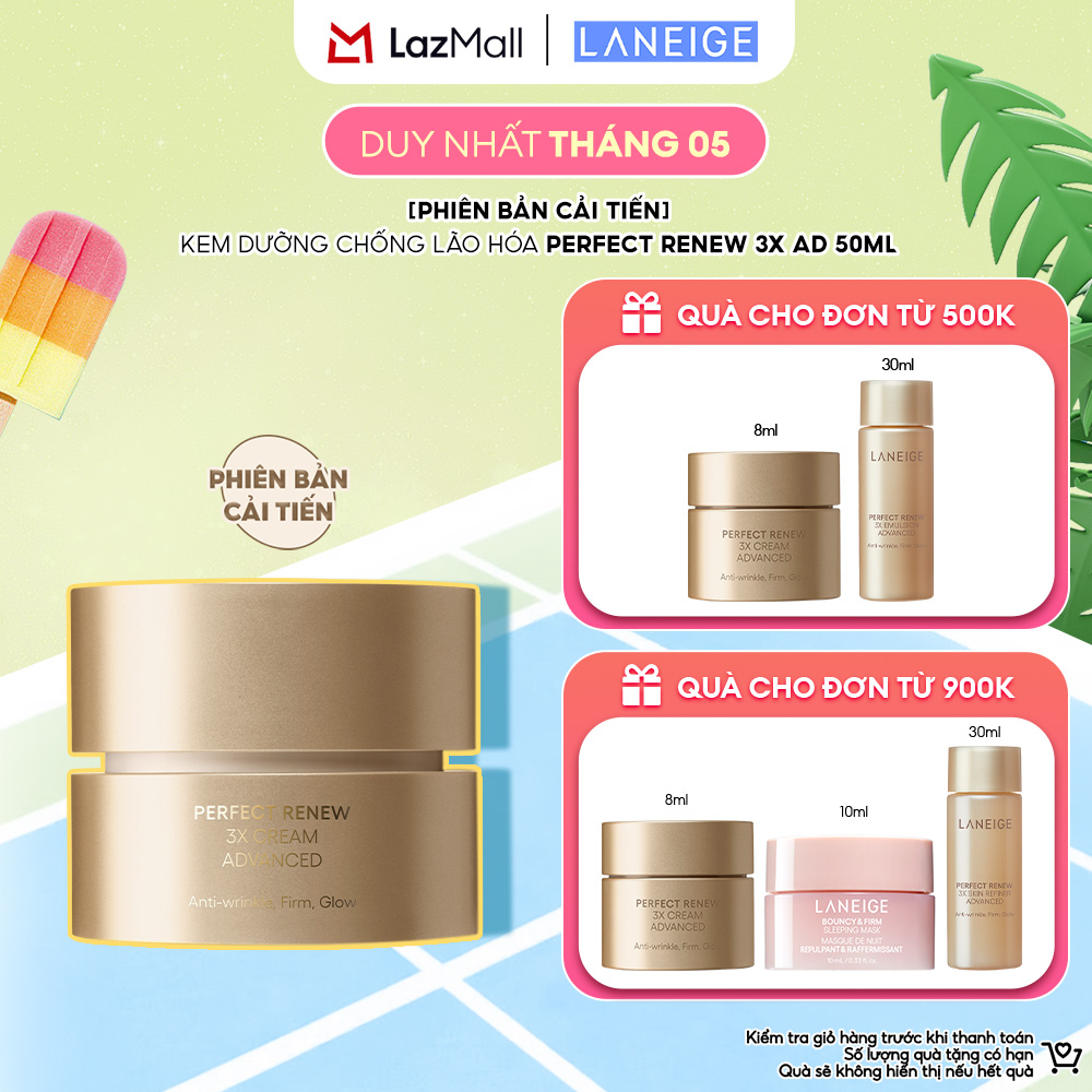 Kem Dưỡng Chống Lão Hóa và Săn Chắc Da Laneige Perfect Renew 3X Cream 50ML