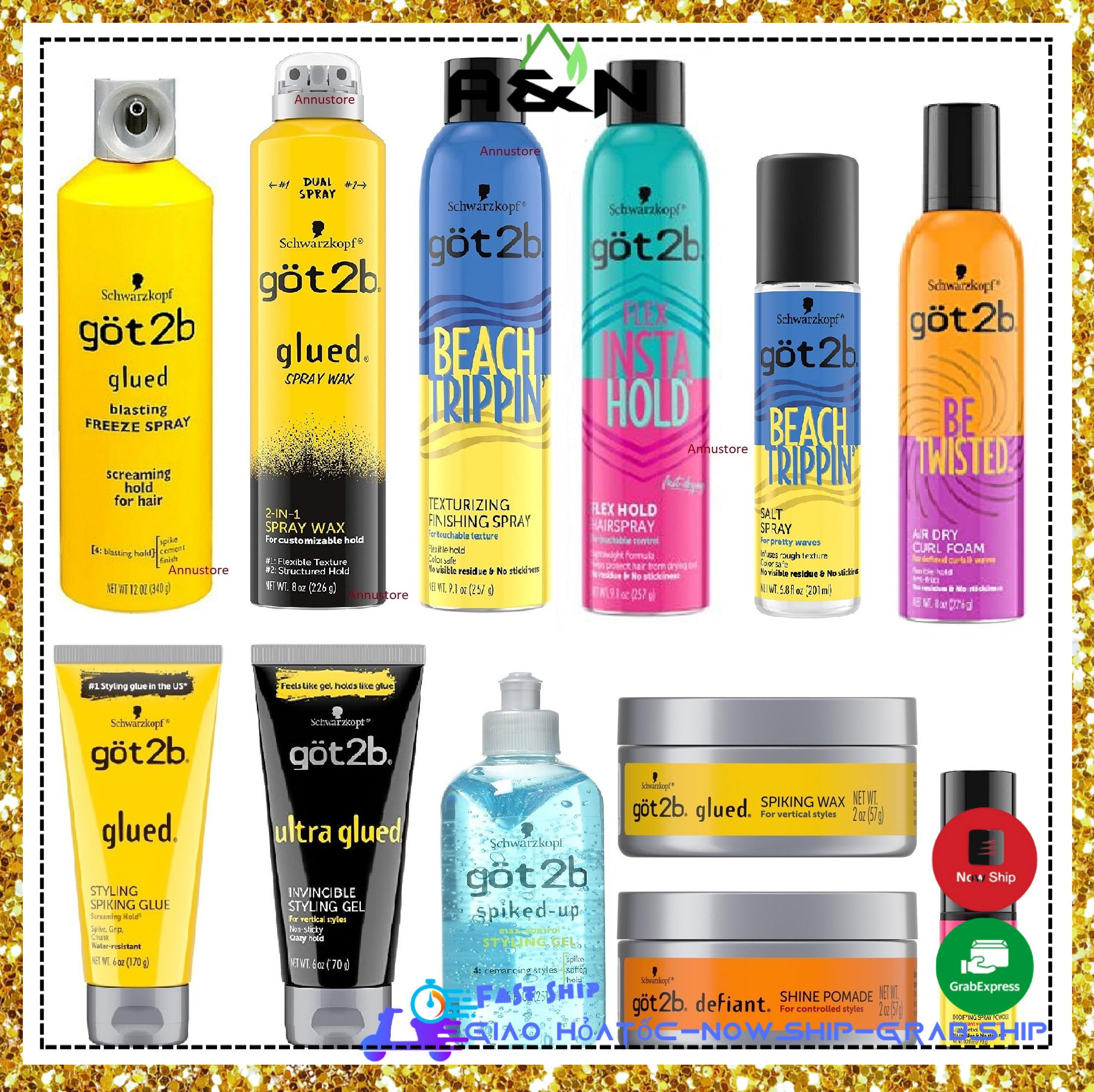 Xịt giữ nếp tóc Got2b Glued Blasting Freeze - 12oz