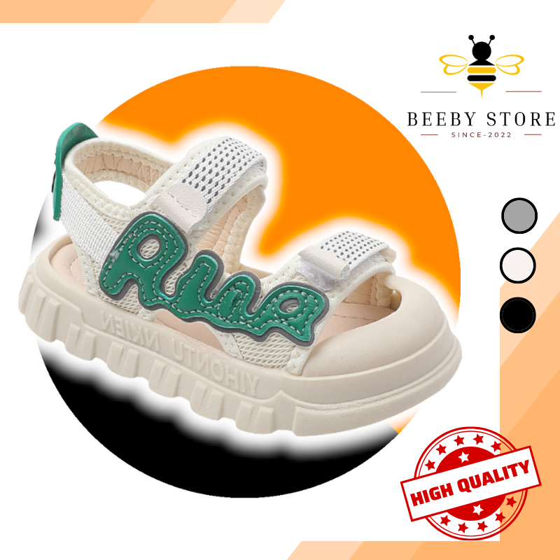Dép sandal bé trai bé gái quai hậu đi học thiết kế quai ngang mũi chống vấp sz 21-30