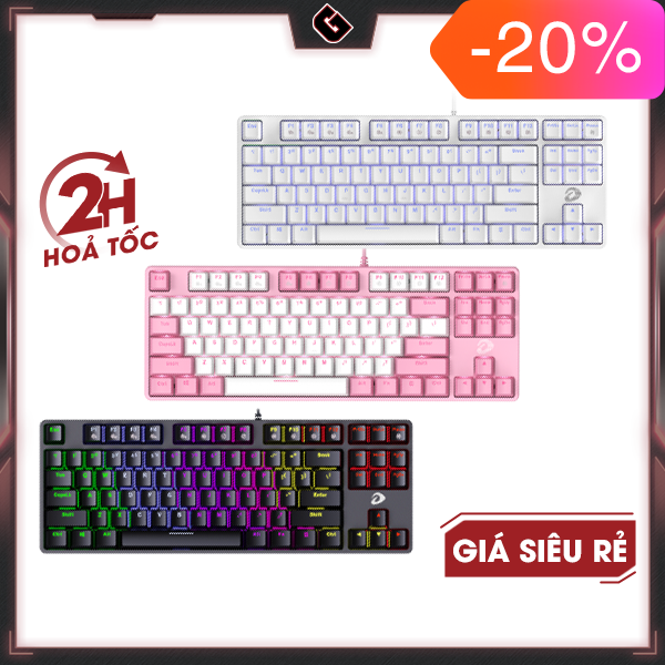 Bàn phím cơ gaming dareu ek87 - hàng chính hãng