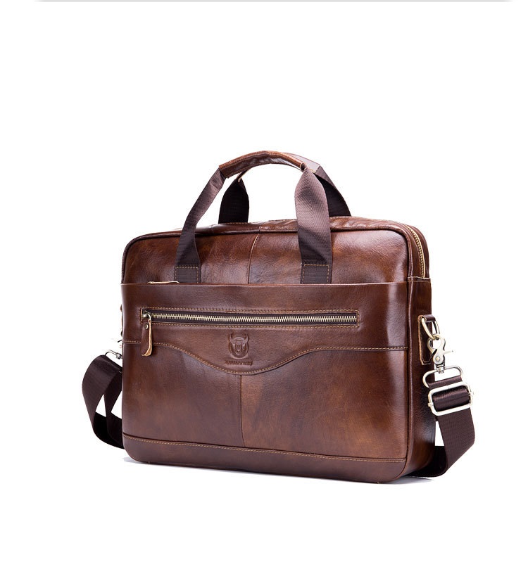 Cặp da văn phòng laptop cao cấp DA BÒ THẬT - đựng vừa laptop 15 inch - CD11 thatchatstore - sang trọng lịch lãm giá rẻ