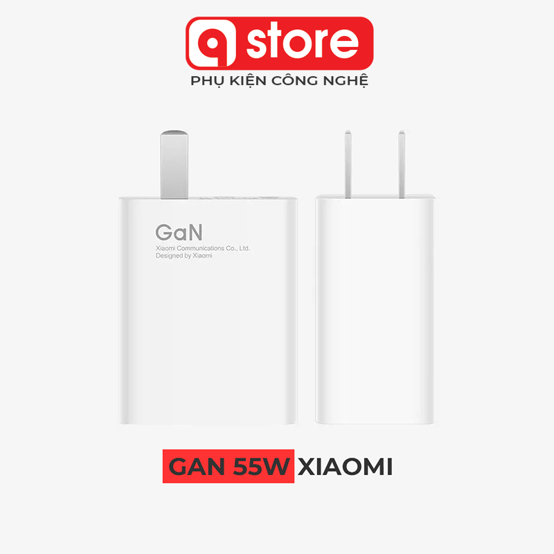 Bộ Sạc GaN 33W / 55W / 67W Xiaomi - Bộ Sạc Xiaomi Mi 11, K40 Pro  Sạc Siêu Nhanh