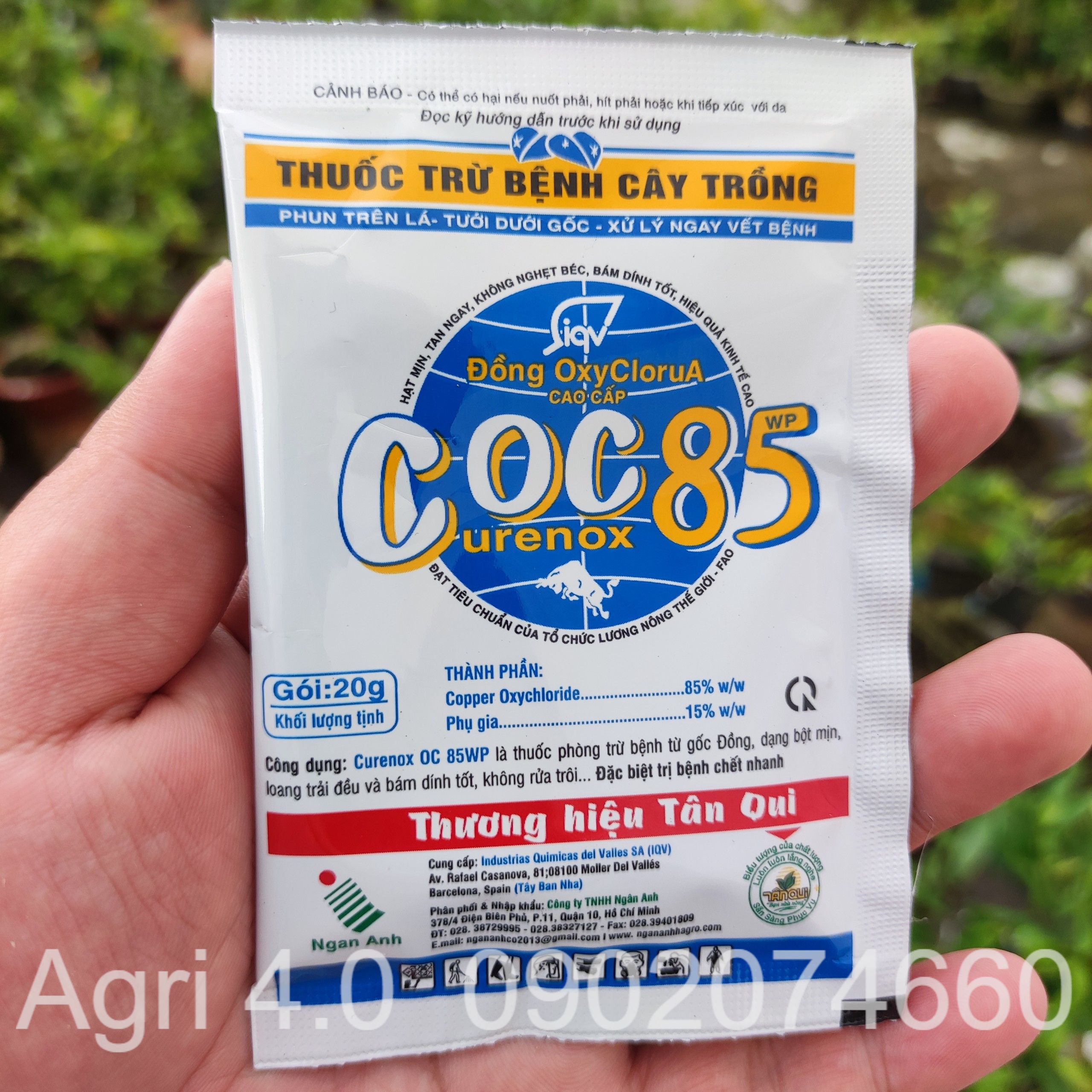 Coc85 thuốc trừ bệnh cây trồng gói 20gr, trị nấm hồng mai vàng