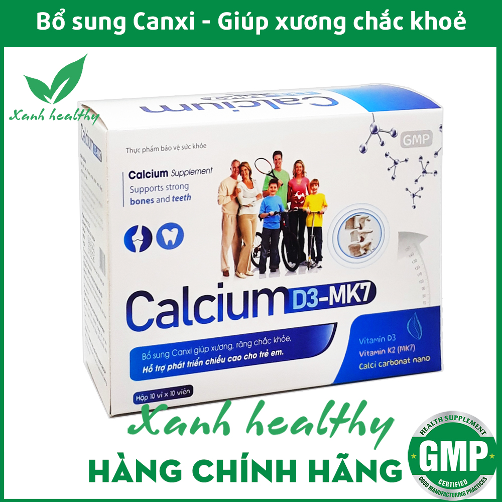 Viên uống bổ sung Canxi Calcium D3 MK7 - giúp xương chắc khỏe