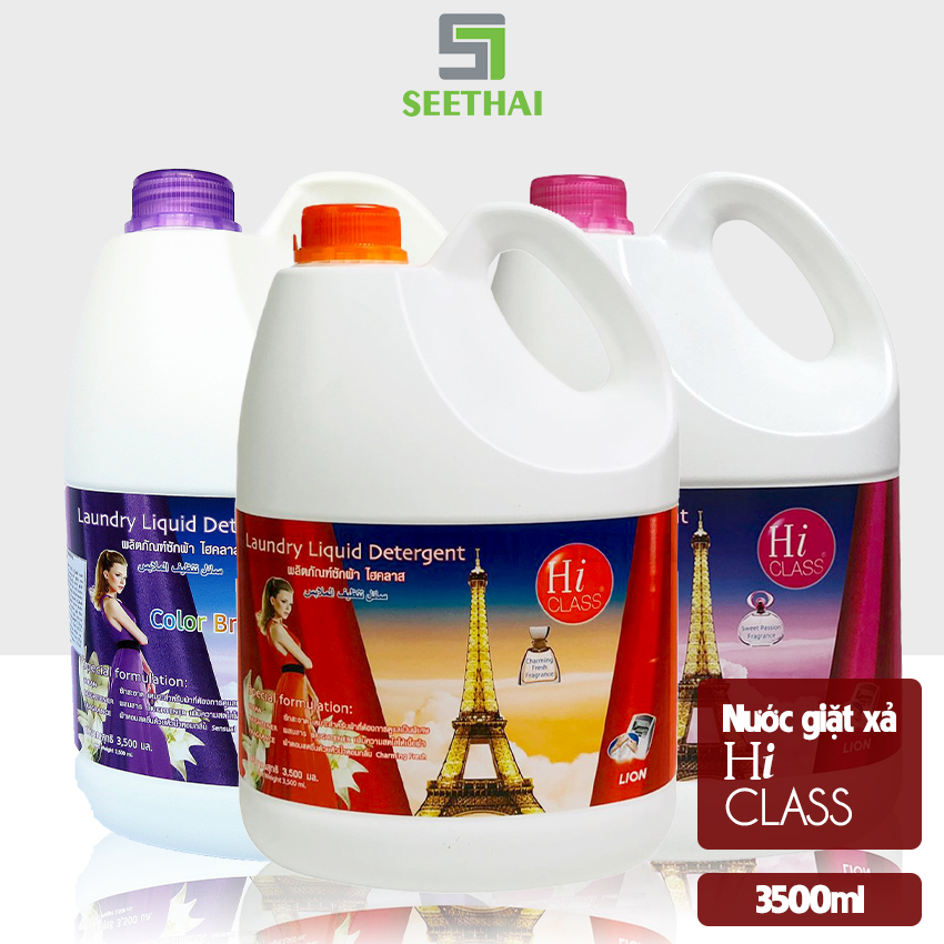 Nước giặt Thái Lan HI CLASS hương hoa Pháp 3500ml giữ mùi hương lâu sáng màu vải