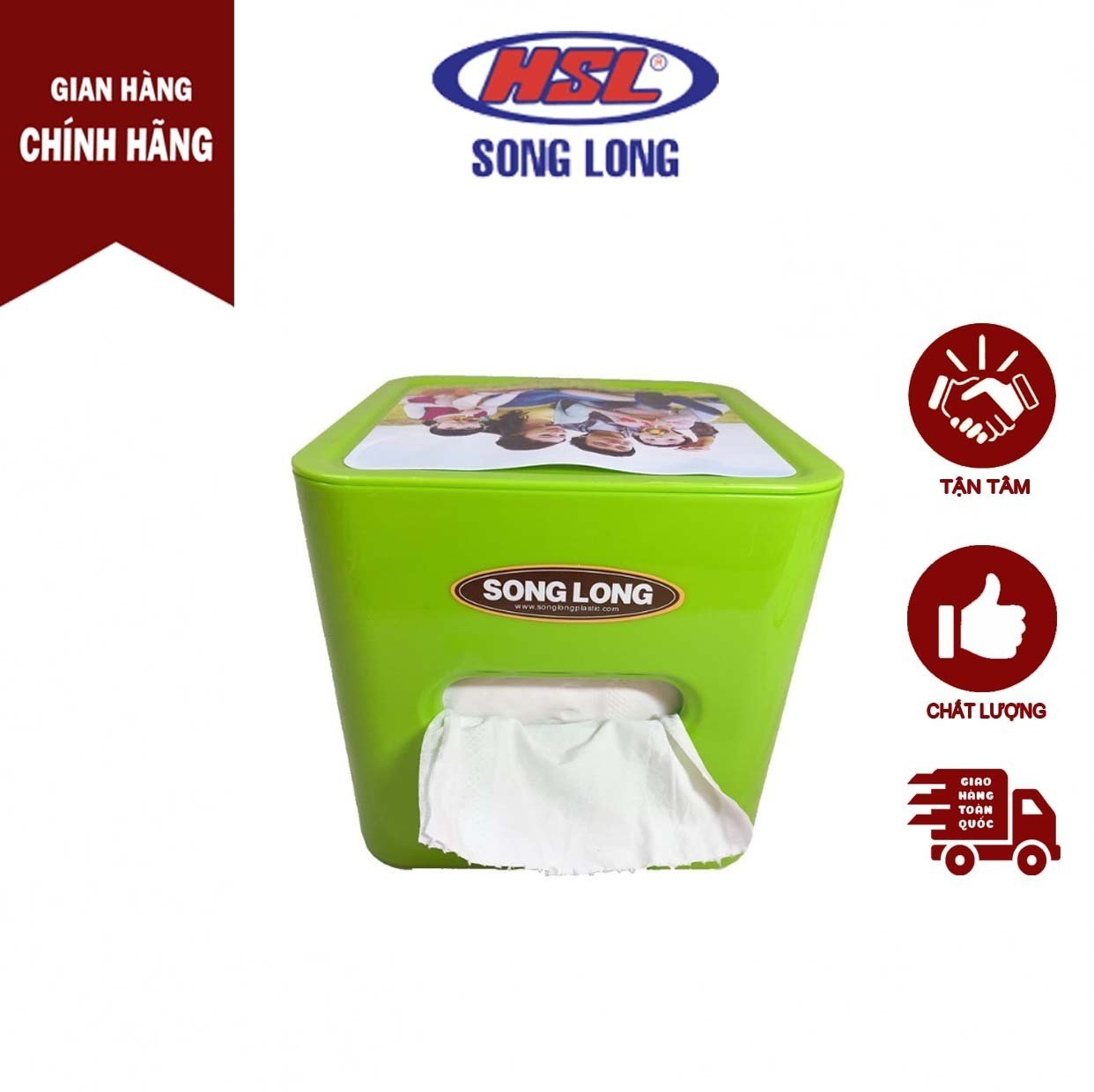 Hộp đựng giấy cuộn tiện ích - song long