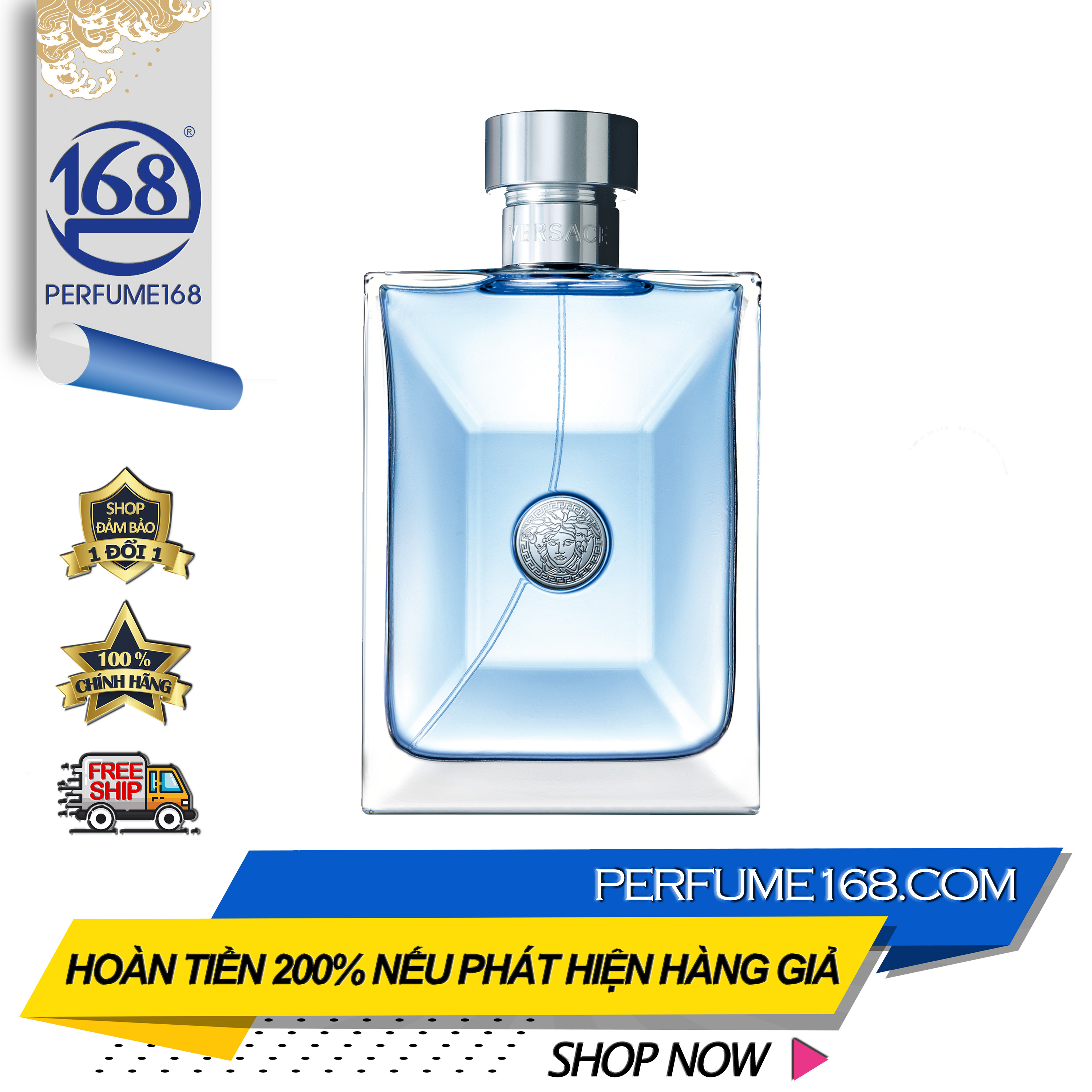 [HCM]Nước hoa nam bán chạy nhất nước hoa Versace Pour Homme 50ml 100ml 200ml nước hoa chính hãng Perfume168 giá tốt