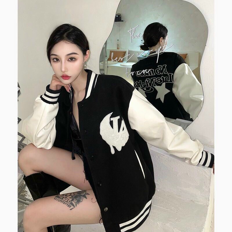 Áo khoác dù bomber unisex kiểu dáng hàn quốc in chữ ia,họa tiết siêu hot adtp16