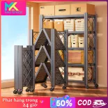 MIKI Kệ Gấp Gọn KỆ BẾP để lò vi sóng , Để Đồ ,Đa Năng 3/4/5 tầng sơn tĩnh điện cao cấp