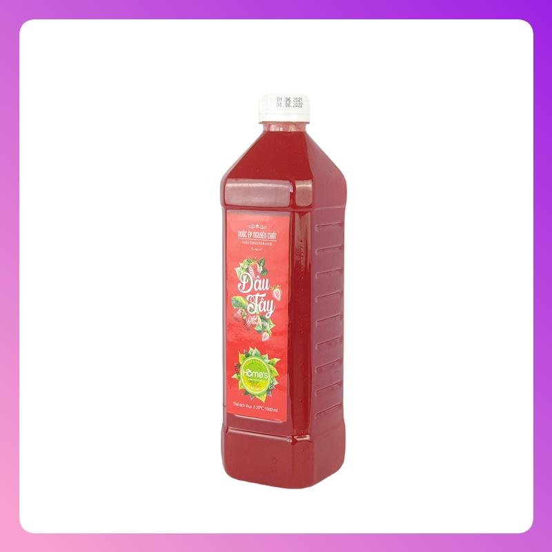 Chai nước cốt dâu tây Ngọc Thảo loại 1000ml