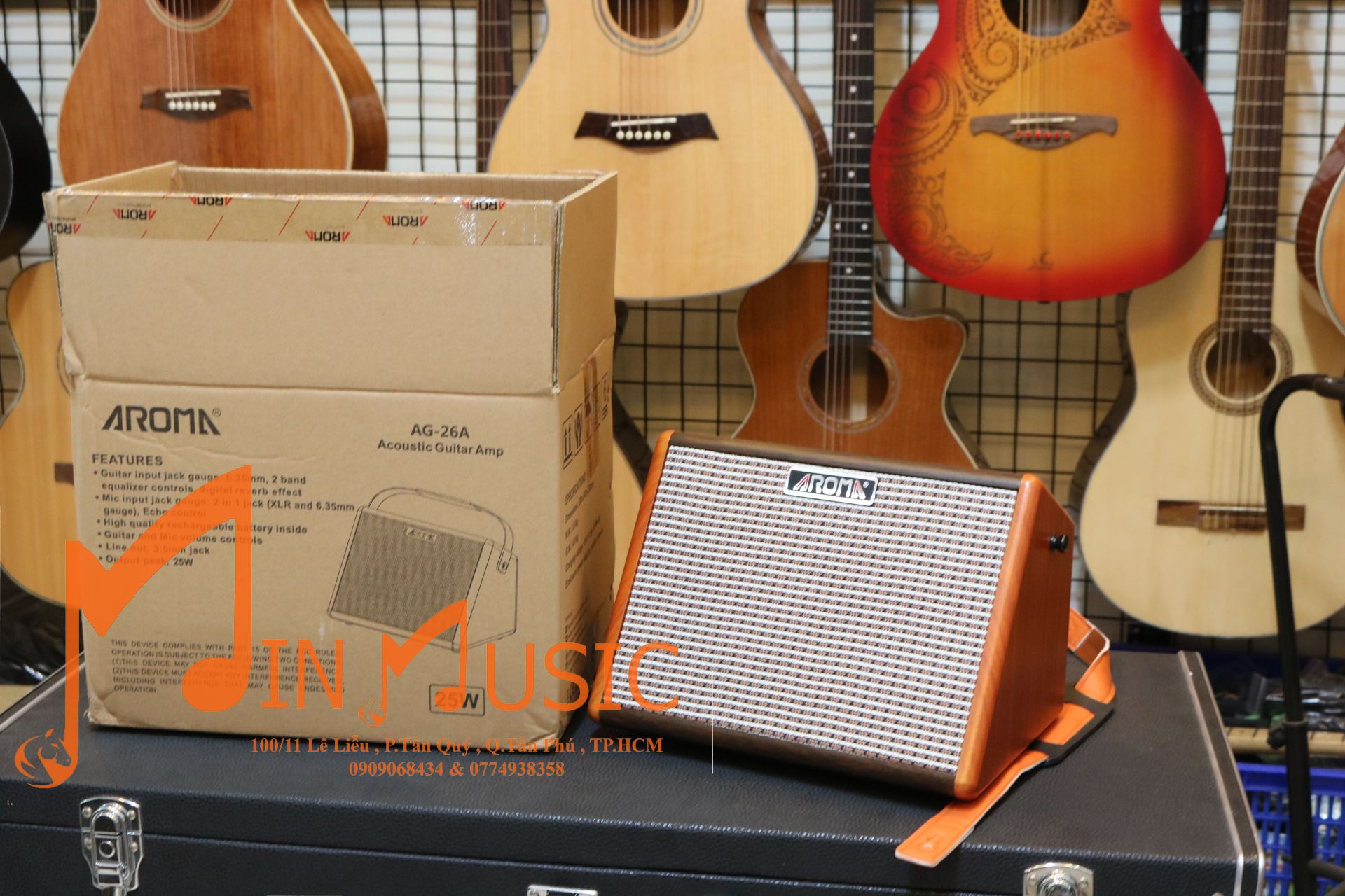 Ampli guitar acoustic aroma ag-26a