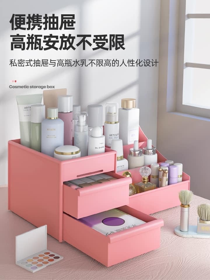 ( HÀNG SIÊU ĐẸP ) KỆ ĐỰNG MỸ PHẨM 3 NGĂN 3 HỌC , ĐỰNG ĐỒ TRANG ĐIỂM SON MÔI - ĐỰNG VẬT DỤNG NHỎ CẦN THIẾT - SIZE LỚN