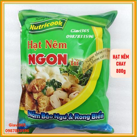 Hạt nêm nấm bào ngư rong biển 800g